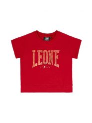 Bluza z bawełna na czas wolny na co dzień. Białe bluzy bez kaptura damskie LEONE 1947 APPAREL, z bawełny. Za 109.46 zł.