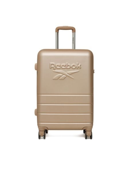 Reebok Walizka średnia CEOWB-RBK-WAL-011-CCC-M Beżowy. Brązowe walizki Reebok, bez wzorów, z tworzywa sztucznego, średnie. Za 269.99 zł.