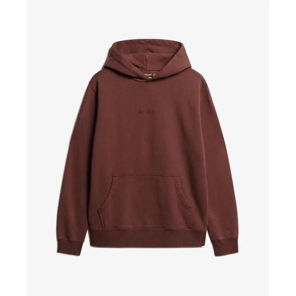 Bluza z kapturem i mikro logo Superdry. Brązowe bluzy z kapturem męskie Superdry., m. Za 339.55 zł.