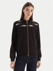 Liu Jo Sport Bluza TF5152 FS576 Czarny Regular Fit. Czarne bluzy bez kaptura damskie Liu Jo Sport, xxl, bez wzorów, z wiskozy, bez ramiączek, bez kaptura. Za 719.99 zł.