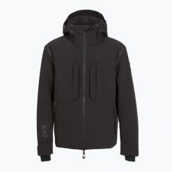 Kurtka narciarska męska EA7 Emporio Armani Ski Cortina Fashion Toray. Czarne kurtki męskie EA7 Emporio Armani, m, bez wzorów, z materiału, bez kaptura, narciarskie, Dermizax. Za 2,249.00 zł.