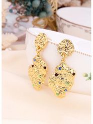 L'Atelier de Gaia Pozłacane kolczyki z cyrkoniami rozmiar: onesize. Żółte kolczyki damskie L'Atelier de Gaia, z cyrkonią, pozłacane. Za 69.99 zł.