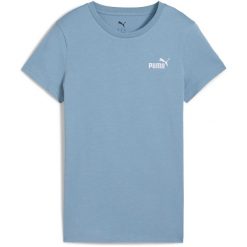 Koszulka damska Puma Small No. 1. Niebieskie bluzki sportowe damskie Puma, l, z bawełny, bez kołnierzyka, bez ramiączek. Za 72.99 zł.