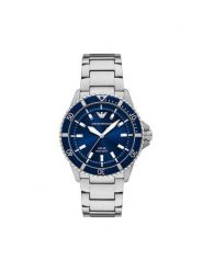 Emporio Armani Zegarek World Explorer AR11697 Srebrny. Szare, analogowe zegarki męskie Emporio Armani, srebrne. Za 1,279.00 zł.