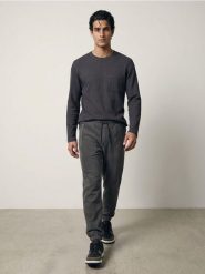 Spodnie polarowe jogger - szary. Szare spodnie sportowe męskie Sinsay, z polaru. Za 59.99 zł.