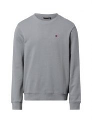 Napapijri Bluza męska - Balis Mężczyźni Bawełna szary jednolity, S. Szare bluzy bez kaptura męskie Napapijri, m, z bawełny. Za 379.95 zł.