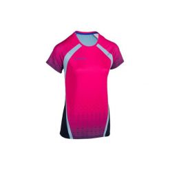 Koszulka do siatkówki V500 damska różowa. Czerwone t-shirty damskie ALLSIX, s, bez wzorów, z elastanu, bez kołnierzyka. W wyprzedaży za 44.99 zł.