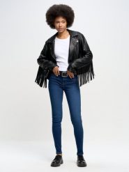 Jeansy damskie super skinny niebieskie Destiny 358. Niebieskie jeansy damskie Big Star, z podwyższonym stanem. W wyprzedaży za 229.99 zł.