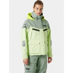 Kurtka Żeglarska Damska Helly Hansen Pier 4.0. Zielone kurtki damskie Helly Hansen, bez wzorów, bez kaptura. Za 1,199.00 zł.