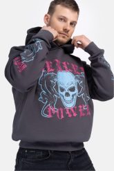 Bluza z kapturem Benlee Pantera Hd. Szare bluzy z kapturem męskie Benlee, m, z bawełny. Za 271.05 zł.