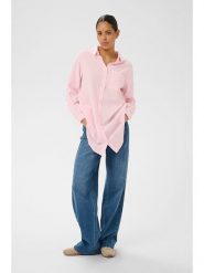 Kaffe Bluzka w kolorze jasnoróżowym rozmiar: 36. Różowe bluzki damskie Kaffe, bez wzorów, z bawełny, bez kołnierzyka, bez ramiączek. Za 104.99 zł.