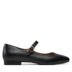 Baleriny R.Polański. Czarne baleriny damskie R.Polański, bez wzorów, bez obcasa. Za 249.99 zł.