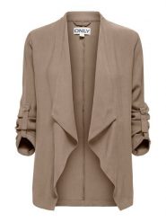 ONLY Marynarka Lalia 15367395 Brązowy jasny Regular Fit. Brązowe marynarki i żakiety damskie Only, xs, bez wzorów, z wiskozy. Za 199.99 zł.