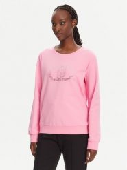 Liu Jo Sport Bluza TA5168 FS090 Różowy Regular Fit. Czerwone bluzy bez kaptura damskie Liu Jo Sport, xl, bez wzorów, z bawełny, bez ramiączek, bez kaptura. Za 319.99 zł.