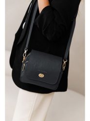 Lia Biassoni Skórzana torebka w kolorze czarnym - 23 x 20 x 9 cm rozmiar: onesize. Czarne torebki klasyczne damskie Lia Biassoni, bez wzorów, z materiału, bez dodatków. Za 260.99 zł.