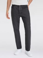 HUGO Dżinsy "Jonah" - Regular fit - w kolorze ciemnoszarym rozmiar: W34/L32. Szare jeansy męskie Hugo. Za 256.70 zł.