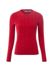 Polo Ralph Lauren Sweter z zawartością kaszmiru Kobiety Kaszmir czerwony, S. Czerwone swetry klasyczne damskie Polo Ralph Lauren, s, z dzianiny, bez kołnierzyka. Za 989.95 zł.