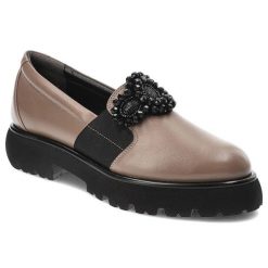 Brązowe Mokasyny Armodo Eleganckie Buty Damskie. Brązowe mokasyny damskie Armodo, ze skóry. Za 399.00 zł.