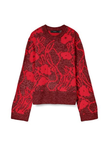 Vero Moda Sweter w kolorze bordowym rozmiar: XL. Czerwone swetry klasyczne damskie Vero Moda, xl, bez kołnierzyka. Za 100.52 zł.