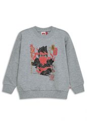 Bluza Bawełniana Chłopięca LEGO Ninjago Sian205 Szara. Szare bluzy bez kaptura męskie LEGO, l, z bawełny. Za 103.99 zł.