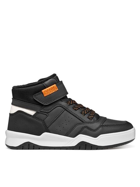 Geox Sneakersy J Perth Boy J467RA 0MEFU C0038 S Czarny. Czarne buty sportowe chłopięce Geox, bez wzorów, ze skóry, bez zapięcia. Za 255.99 zł.