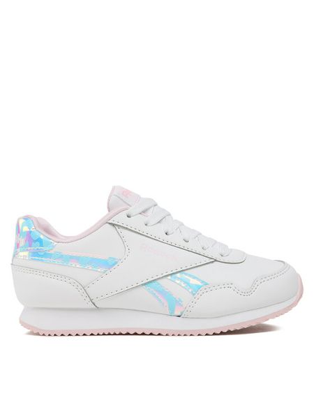 Reebok Sneakersy Royal Classic Jog 3 HP6803 Biały. Białe buty sportowe dziewczęce Reebok, bez wzorów, ze skóry, bez zapięcia. Za 119.99 zł.