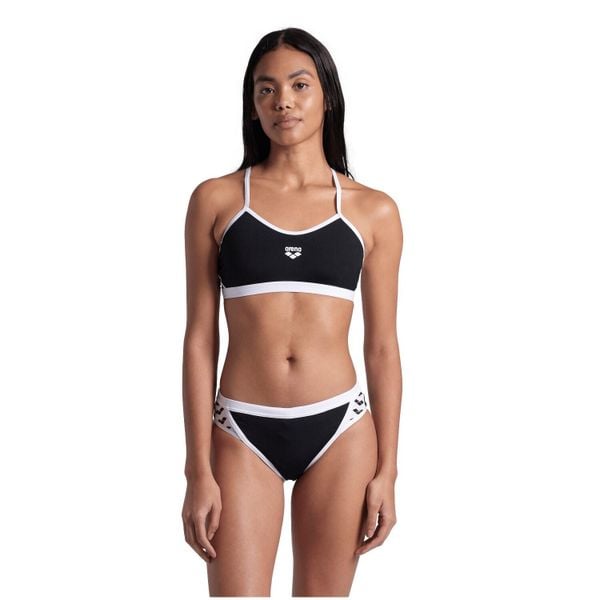 Arena Bikini Icons Cross Back Solid Zwart/Wit. Białe bikini damskie Arena, bez wzorów. Za 275.50 zł.