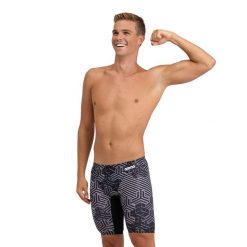 Spodenki Treningowe Arena Kikko Pro Swim Jammer. Czarne kąpielówki męskie Arena, m, bez wzorów, do pływania. W wyprzedaży za 182.50 zł.