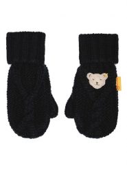 Steiff Rękawiczki w kolorze granatowym rozmiar: 98-116. Niebieskie rękawiczki dziecięce Steiff, ze splotem, bez ramiączek. Za 61.60 zł.