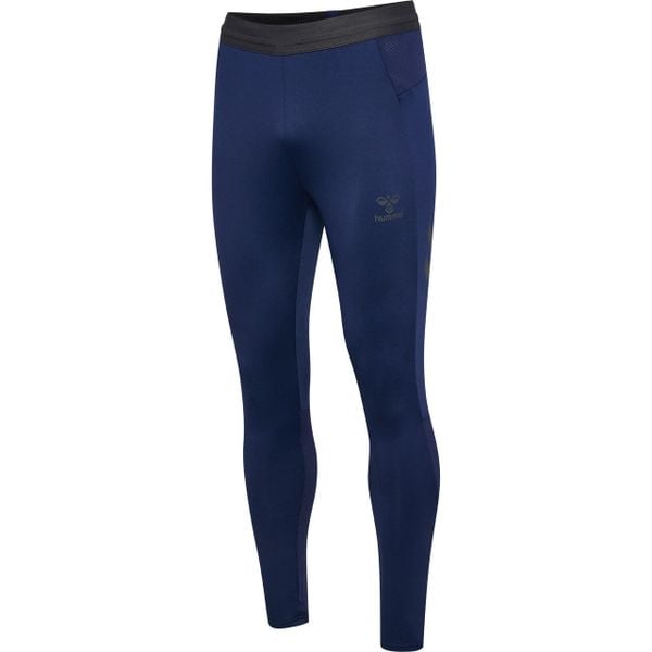 Legginsy Hummel Pro. Niebieskie legginsy damskie HUMMEL, bez wzorów, na fitness i siłownię. Za 291.00 zł.