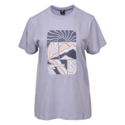 Damska Koszulka Z Krótkim Rękawem Gladys. Fioletowe bluzki damskie Hi-tec, bez wzorów, sportowe, bez kołnierzyka, bez ramiączek. Za 72.99 zł.