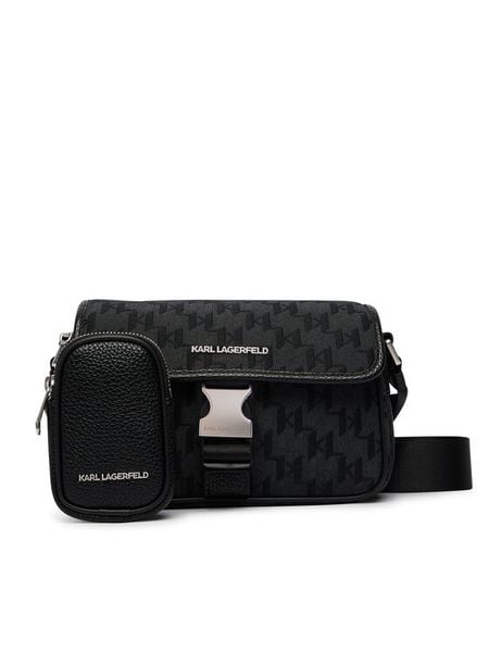 KARL LAGERFELD Saszetka B3M30294 Czarny. Czarne saszetki męskie Karl Lagerfeld, z materiału. Za 999.99 zł.