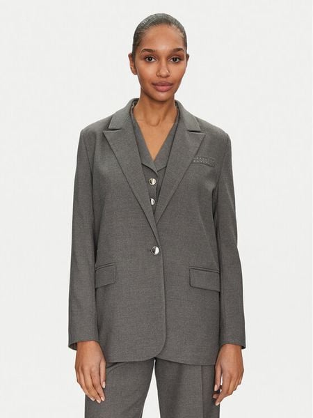 Morgan Marynarka 251-VANIS.F Szary Regular Fit. Szare marynarki i żakiety damskie Morgan, bez wzorów, z syntetyku. Za 349.99 zł.