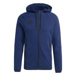 Bluza męska adidas Tiro 26 Travel Sweat Hoodie. Niebieskie bluzy z kapturem męskie Adidas, m, z bawełny. Za 319.00 zł.
