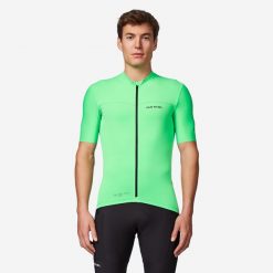 Koszulka rowerowa szosowa męska Van Rysel EDR 2. Zielone t-shirty sportowe męskie VAN RYSEL, m, z elastanu, bez ramiączek, rowerowe. Za 199.99 zł.