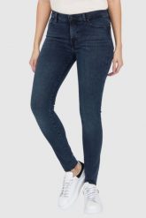 7 FOR ALL MANKIND Niebieskoszare jeansy z wysokim stanem HW SKINNY SLIM ILLUSION Alleyway. Niebieskie jeansy damskie 7 FOR ALL MANKIND, z podwyższonym stanem. W wyprzedaży za 499.99 zł.