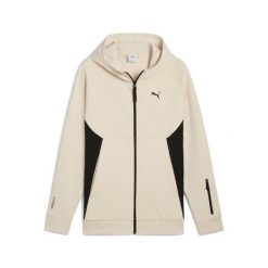 Kurtka z kapturem Puma Tech. Białe kurtki męskie Puma, s, bez wzorów, z materiału, sportowe, z kapturem. Za 293.10 zł.