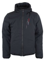 Peak Mountain Dwustronna kurtka "Colisee" w kolorze czarnym rozmiar: L. Czarne kurtki męskie Peak Mountain, na zimę, l, bez wzorów, bez kaptura. Za 405.61 zł.