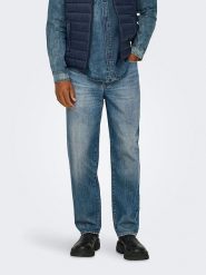 ONLY & SONS Dżinsy - Regular fit - w kolorze niebieskim rozmiar: W29/L30. Niebieskie jeansy męskie Only & Sons. Za 87.81 zł.