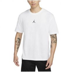 Koszulka treningowa męska Nike Jordan Sport Drifit. Białe t-shirty sportowe męskie Nike, m, bez ramiączek, do biegania. Za 248.00 zł.