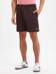 Lacoste szorty dresowe Mężczyźni brązowy, 4. Brązowe szorty męskie Lacoste, z dresówki, bez kołnierzyka. Za 179.95 zł.