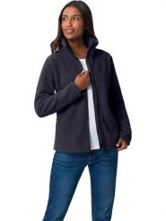 Heine Kurtka polarowa w kolorze granatowym rozmiar: 50. Niebieskie kurtki damskie Heine, bez wzorów, z polaru, bez kaptura. Za 82.64 zł.