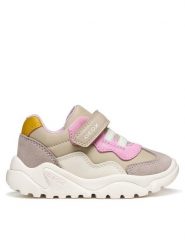 Geox Sneakersy B Ciufciuf Girl B455QB 0FU22 C5378 M Beżowy. Brązowe buty sportowe dziewczęce Geox, bez wzorów, ze skóry, bez zapięcia. Za 229.99 zł.