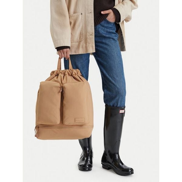 Plecak Hunter. Brązowe plecaki damskie Hunter, bez wzorów, sportowe. Za 179.99 zł.
