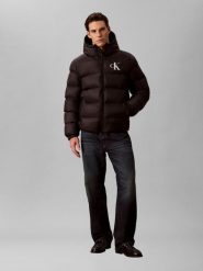 Calvin Klein Jeans kurtka pikowana Mężczyźni Sztuczne włókno czarny, XXL. Czarne kurtki męskie Calvin Klein Jeans, m, bez wzorów, z jeansu, bez kaptura. Za 849.95 zł.