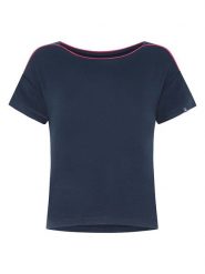 Naturana Koszulka w kolorze granatowym rozmiar: L. Niebieskie t-shirty damskie Naturana, l, bez wzorów, bez kołnierzyka. Za 77.95 zł.