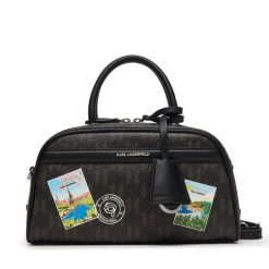 Torebka KARL LAGERFELD. Brązowe torebki klasyczne damskie Karl Lagerfeld, bez wzorów, bez dodatków. Za 779.99 zł.