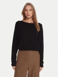 Kontatto Sweter 3M0820C Czarny Regular Fit. Czarne swetry klasyczne damskie Kontatto, m, z syntetyku, bez kołnierzyka. Za 259.99 zł.