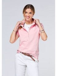 Polo Sylt Koszulka polo w kolorze jasnoróżowym rozmiar: S. Różowe bluzki damskie Polo Sylt, s, bez wzorów, z bawełny, bez kołnierzyka, bez ramiączek. Za 104.39 zł.