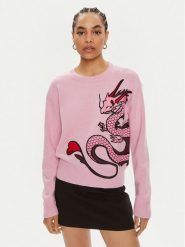 Pinko Sweter Calancola 102875 A1LM Różowy Regular Fit. Czerwone swetry klasyczne damskie Pinko, m, z wełny, bez kołnierzyka. Za 1,069.00 zł.